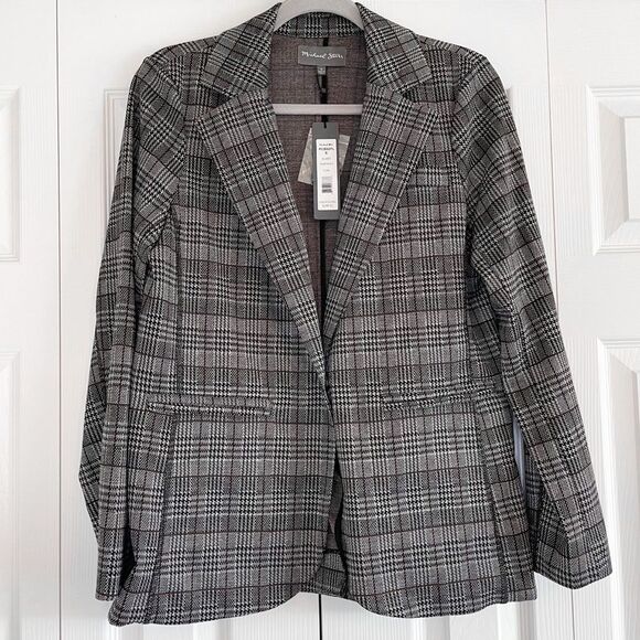 NWT Michael Stars | Plaid Blazer Small - Picture 1 of 7